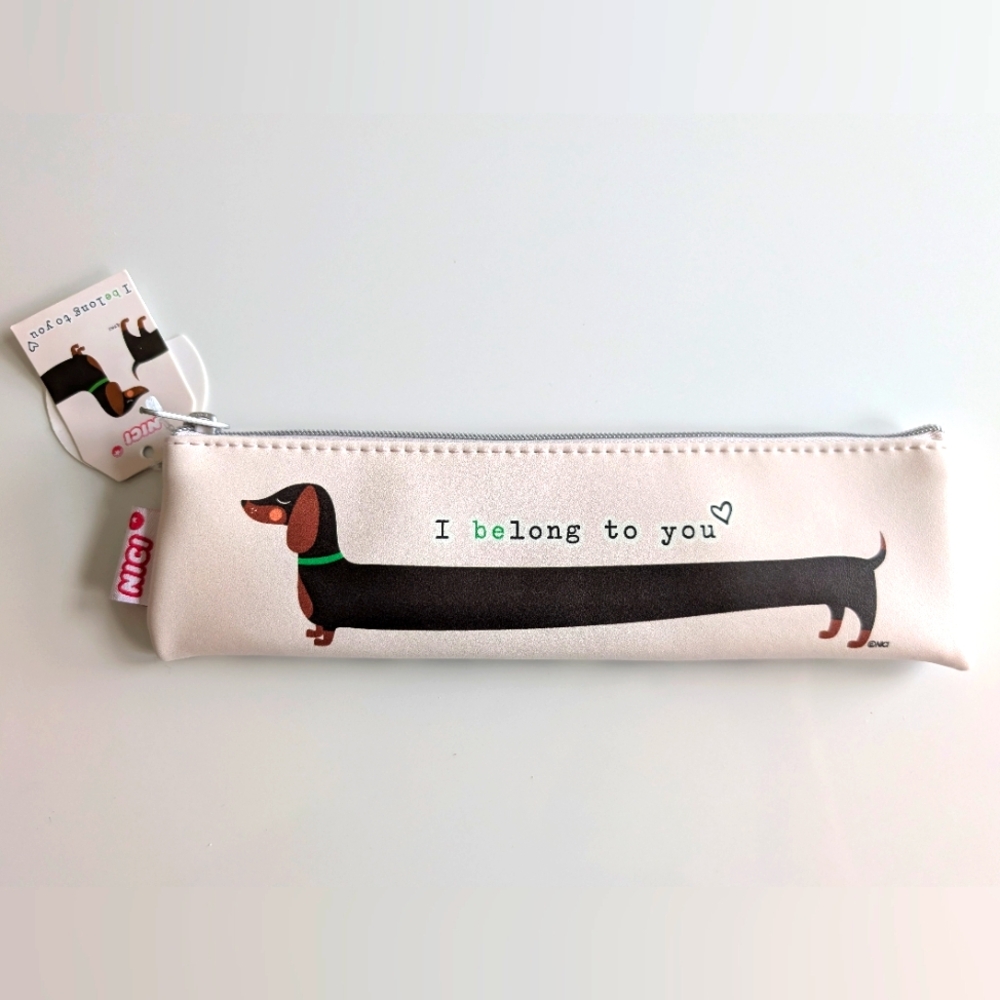 Cream Dachshund Pencil Case